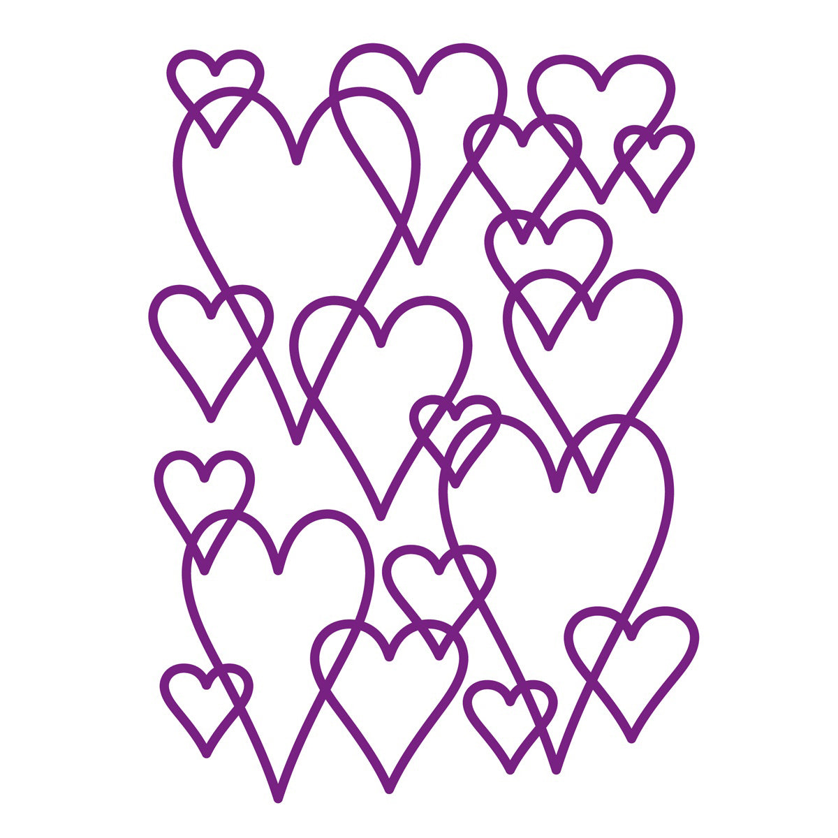 Crafter's Companion Mask Entwined Hearts