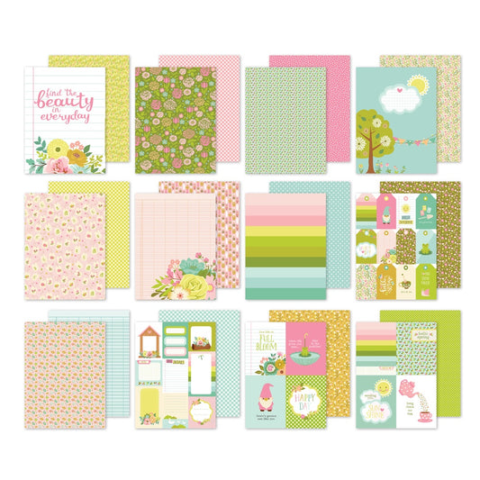Simple Stories Double-Sided Paper Pad 6"X8" 24/Pkg Tea Garden