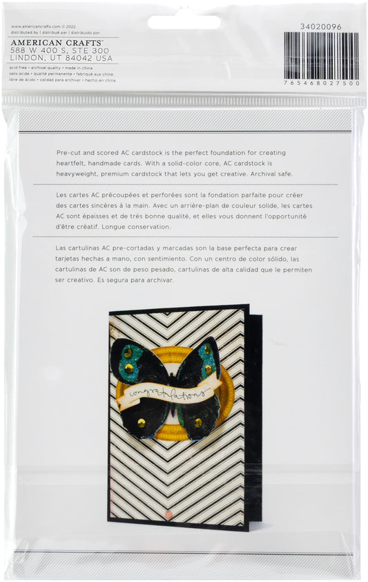 American Crafts Cards and Envelopes 5"x7" White