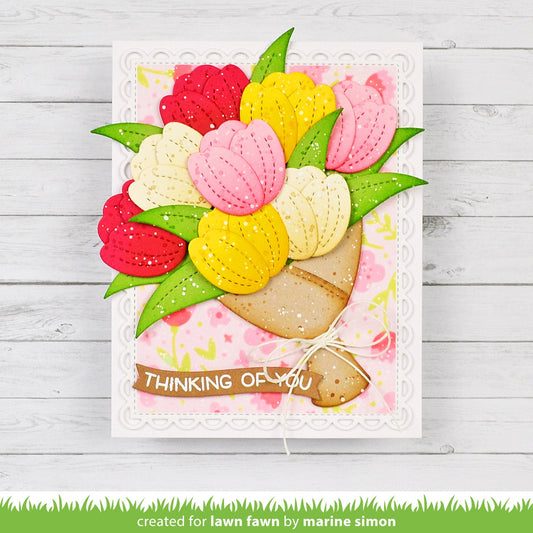 Lawn Cuts Craft Die LF3686 Flower Bouquet Wrap