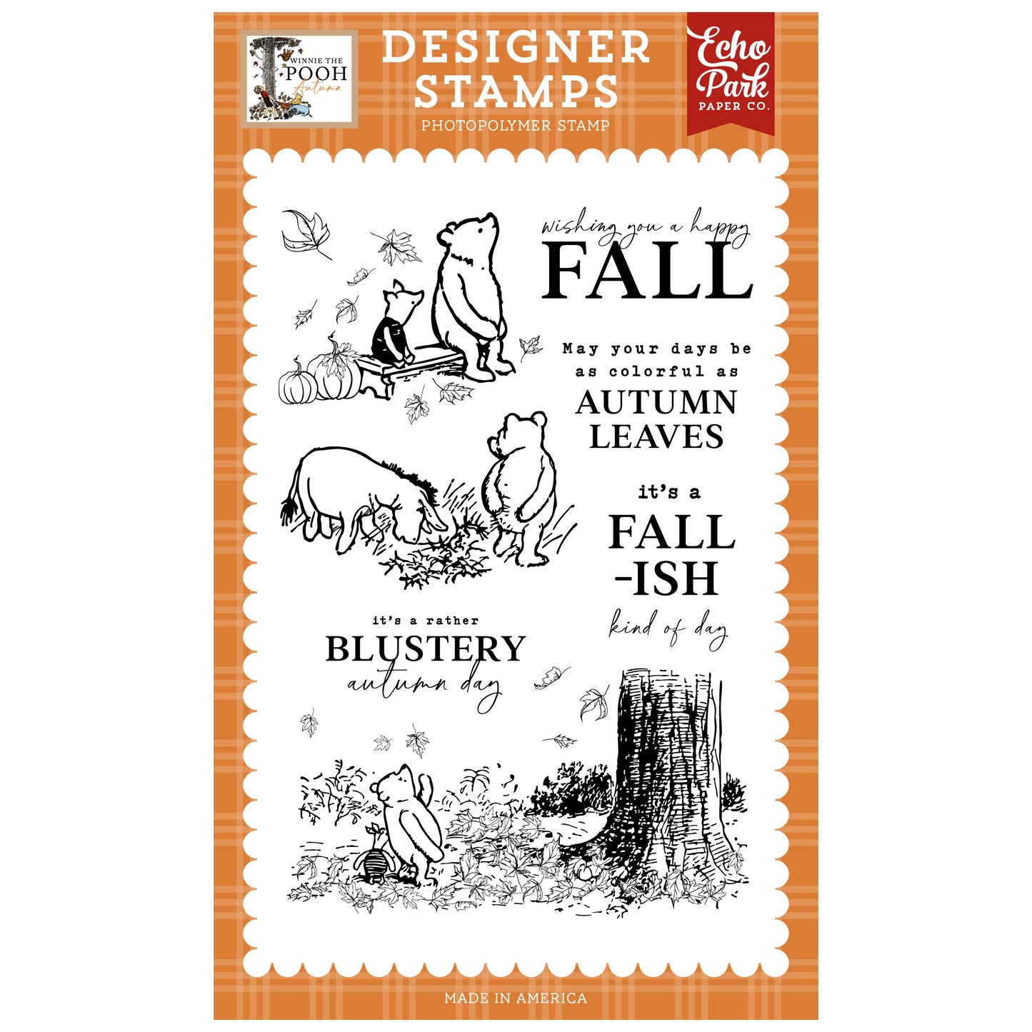 Winnie The Pooh Autumn Stamp Set Fall-ish Kind Of Day