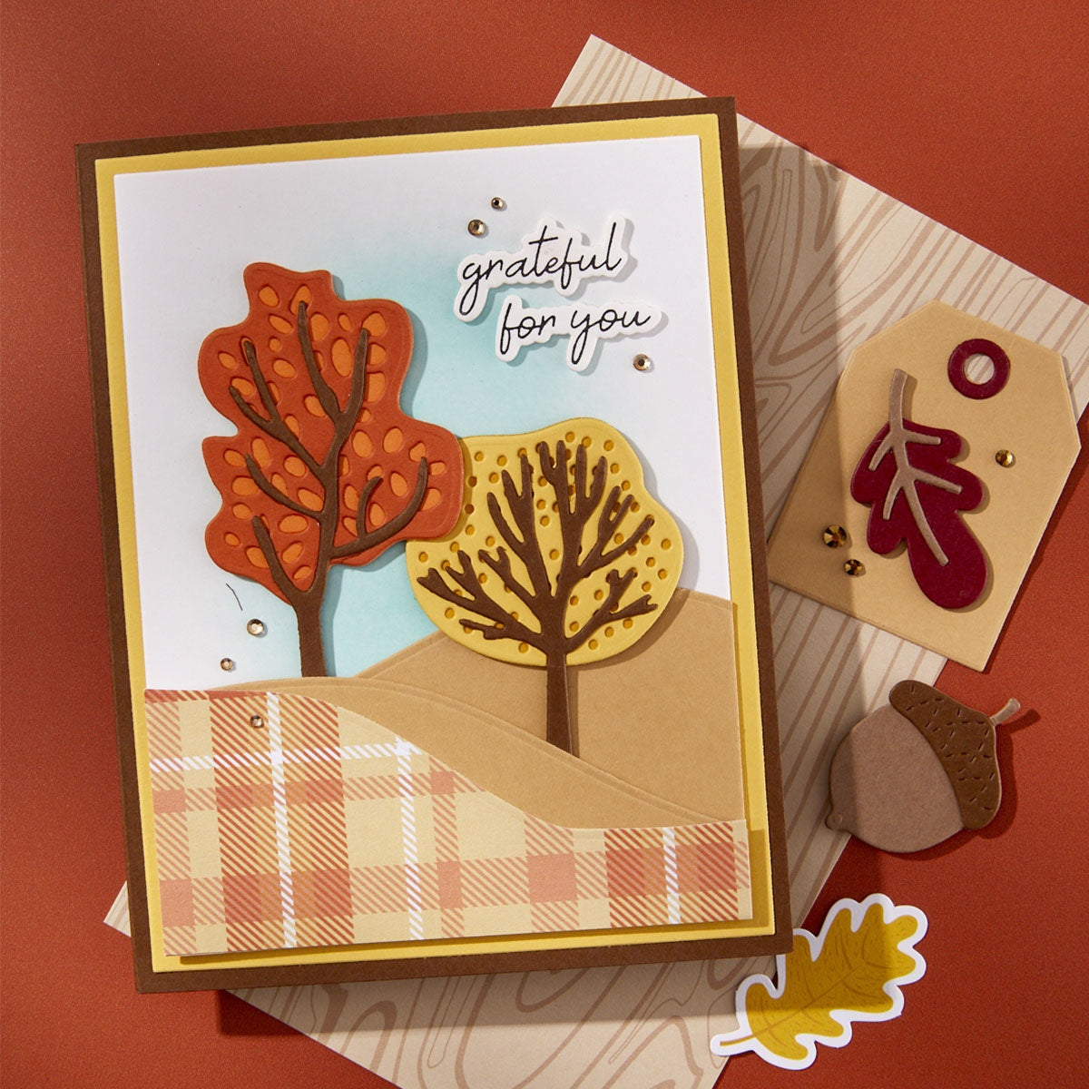 Spellbinders Etched Dies by Kelly Bangs Changing Trees S4-1488