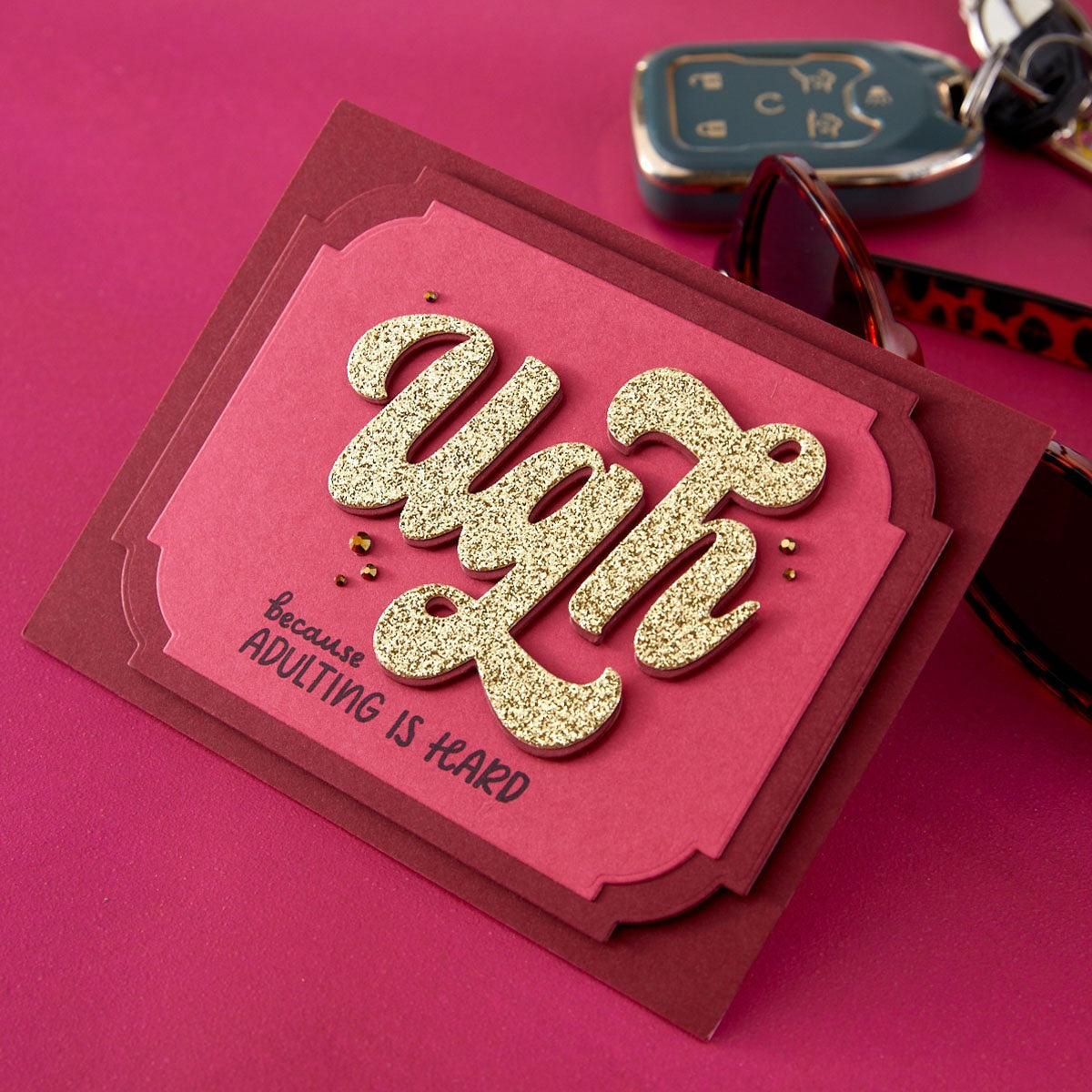 Spellbinders Ugh Clear Stamp & Die Set