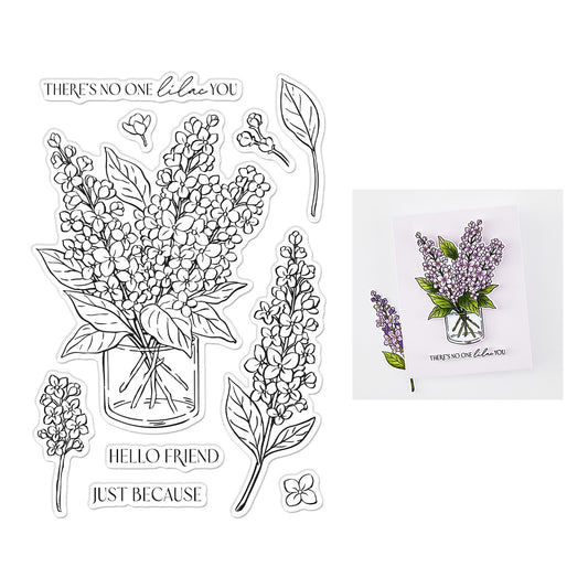 Hero Arts Clear Stamps 4"X6" No One Lilac You