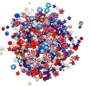 Buttons Galore Mix Upz Craft Embellishments 10g - Fireworks