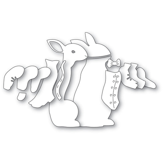 Sale - Memory Box 94733 Festive Bunny craft die