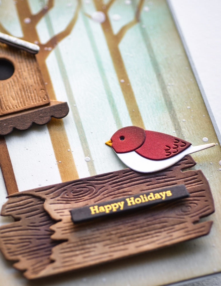 Memory Box 94821 Snowy Log