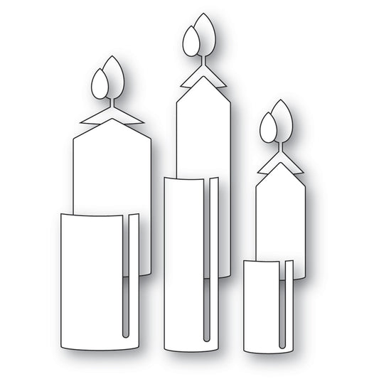 Sale - Memory Box 94812 Merry and Bright Candles