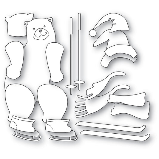 Sale - Memory Box 94819 Wintertime Bear