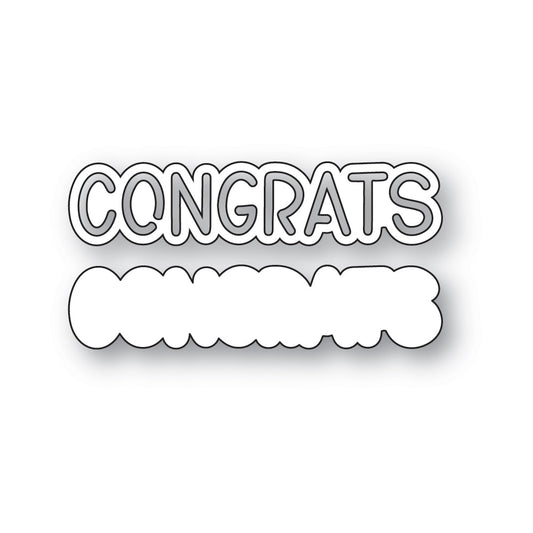 Memory Box 94869 Congrats Marker Script Craft Die