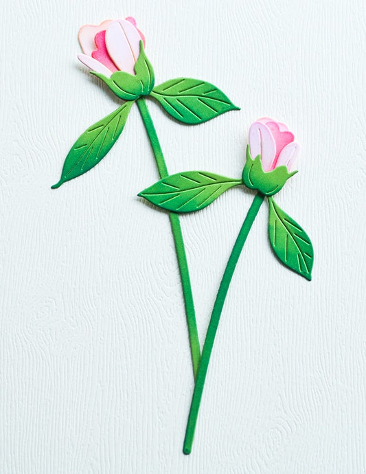 Memory Box 94874 Peony Bud Duo