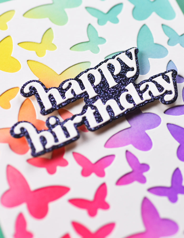 Memory Box 94894 Cheery Happy Birthday Craft Die