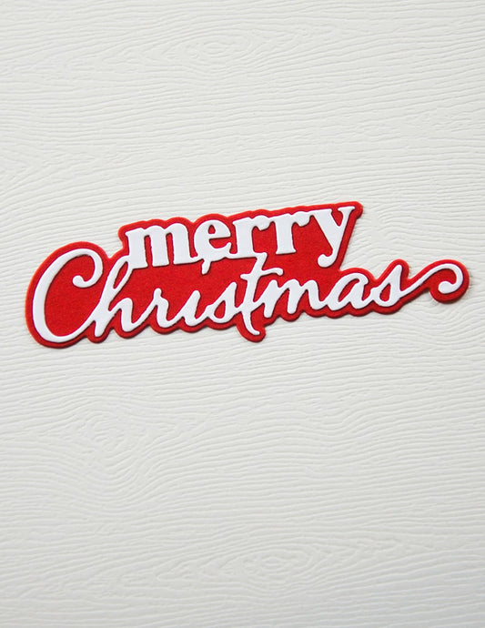 Memory Box 94936 Merry Christmas Stylish Script Craft Die