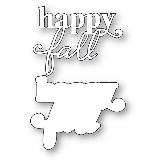 Memory Box 94985 Happy Fall Stylish Script Craft Die