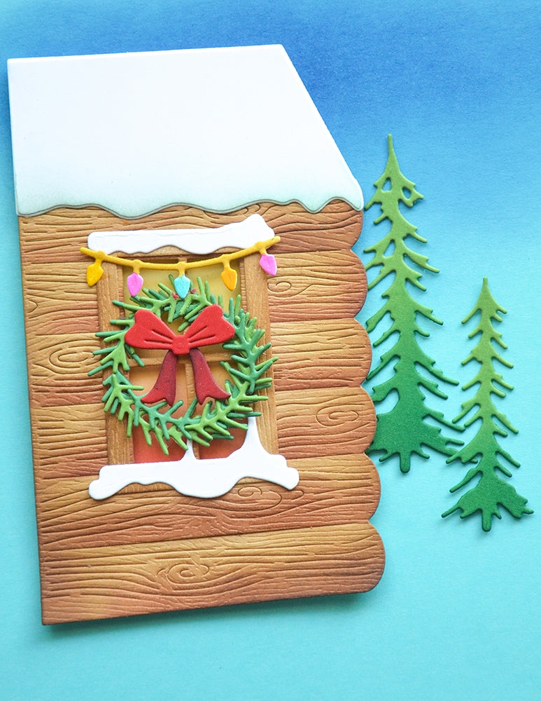 Memory Box 94986 Log Cabin Scene Craft Die