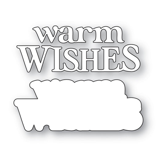 Memory Box 95003 Warm Wishes Timeless Script Craft Die