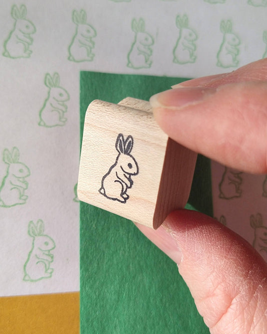 Mini Bunny Rubber Stamp