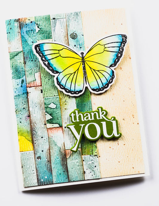 Memory Box CL5289D Hello Butterfly Stamp and Die set