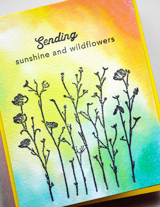 Memory Box CL5290 Sunshine And Wildflowers Clear Stamp Set