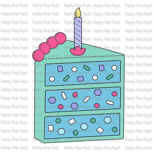 Pretty Pink Posh Cake Slice Shaker die set