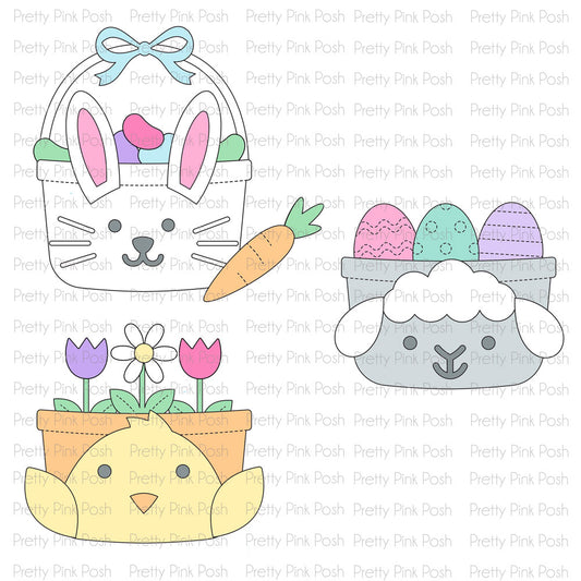 Pretty Pink Posh Easter Bucket Additions die