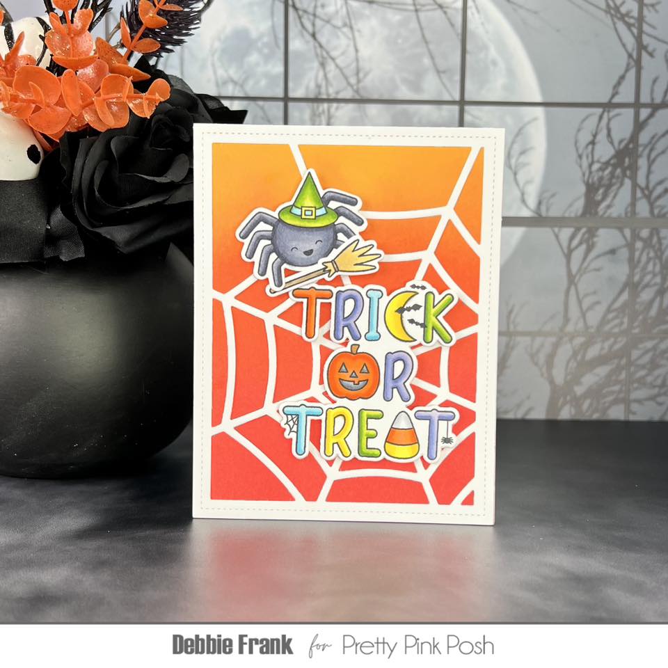 Pretty Pink Posh Halloween Word Scenes stamp set