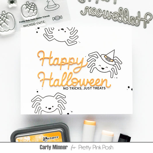 Pretty Pink Posh Spider Friends stamp set