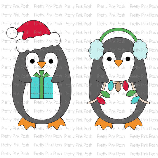 Pretty Pink Posh Penguin Holder die