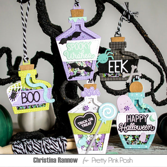 Pretty Pink Posh Potion Bottle Shakers Dies