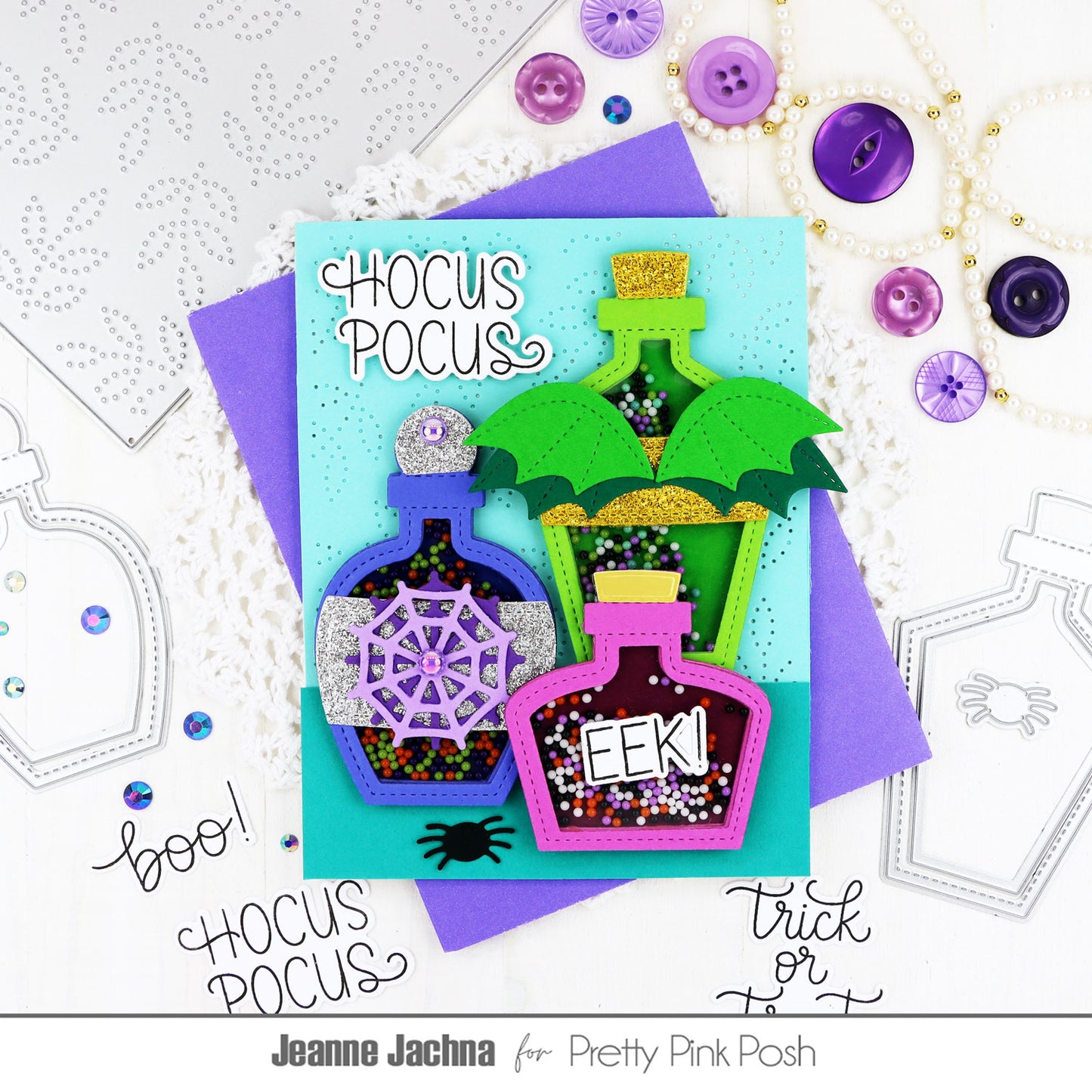 Pretty Pink Posh Shaker Beads Halloween Night