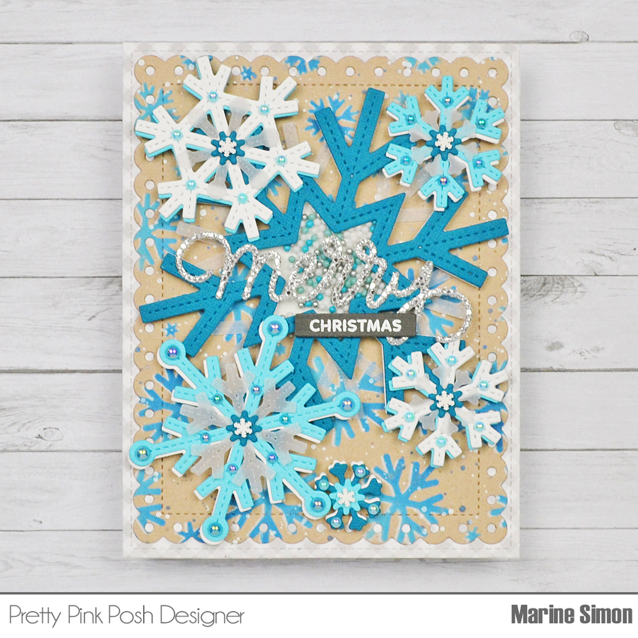 Pretty Pink Posh Snowflake Shaker Craft Die