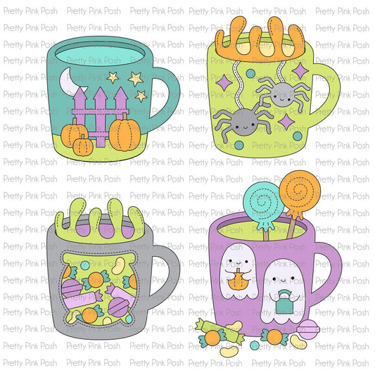 Sale - Pretty Pink Posh Spooky Mug Additions Die