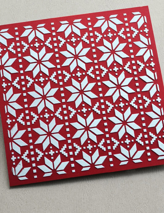 Poppystamps T106 Nordic Motif Stencil