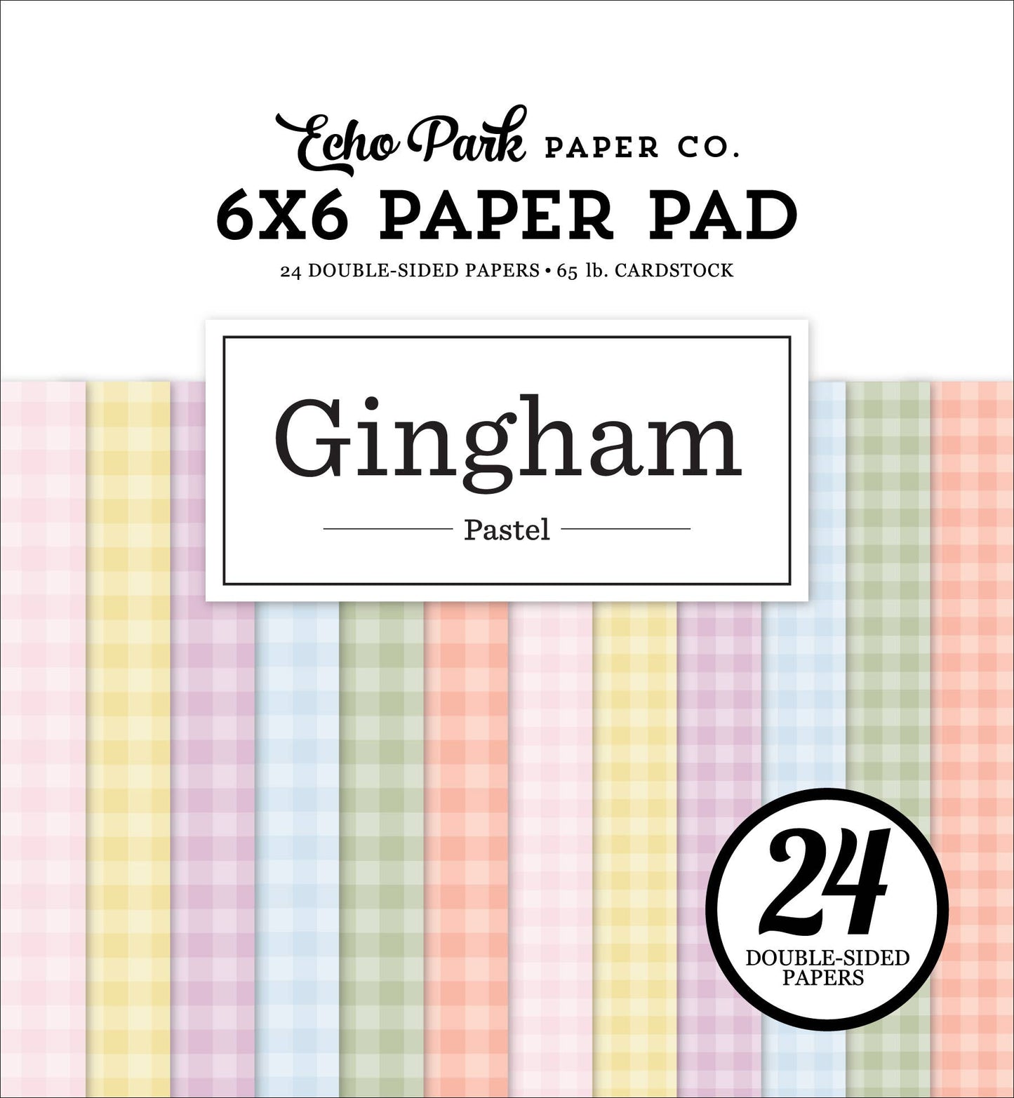 Echo Park Pastel Gingham 6x6 Paper Pad