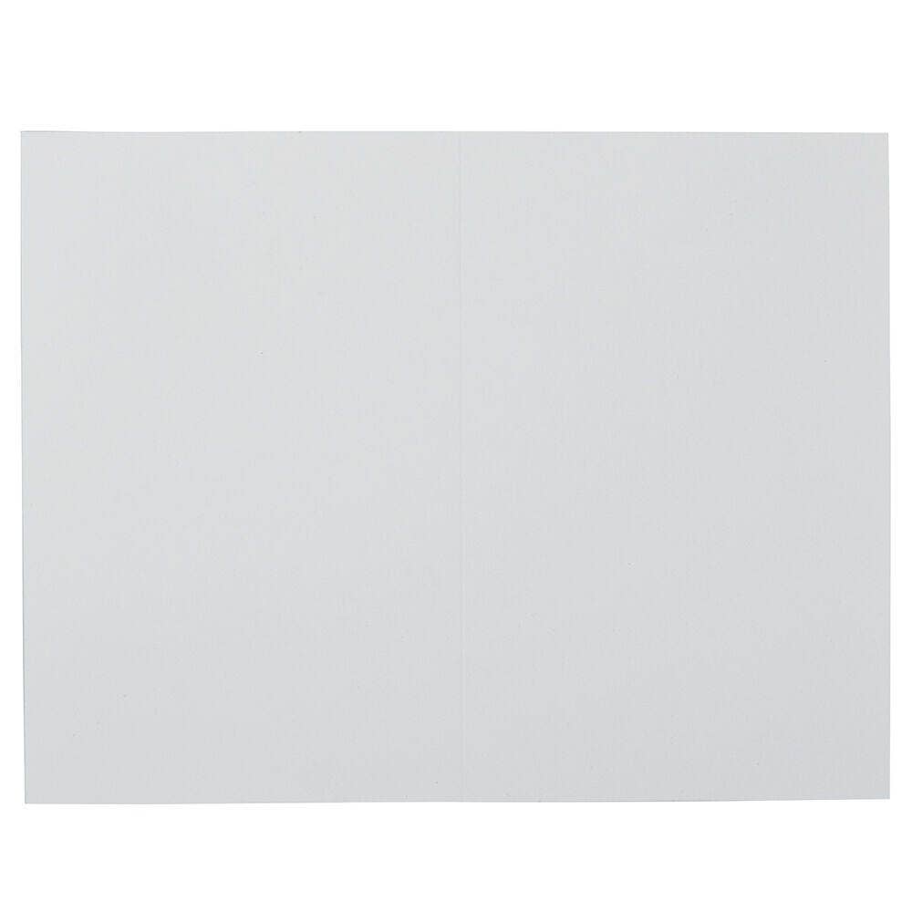 4Bar A1 Blank Fold Over Cards, 3.5x4 7/8, White, 20/pk