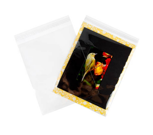 Crystal Clear Bags® with Flap 8 15/16"x 11 1/4" 100 pack B811