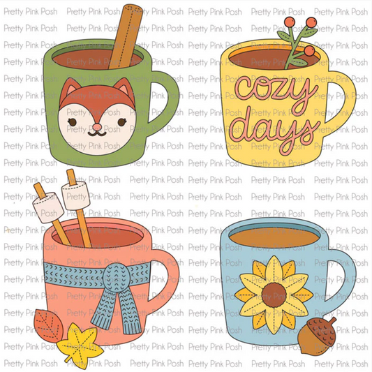 Sale - Pretty Pink Posh Fall Mug Additions Dies