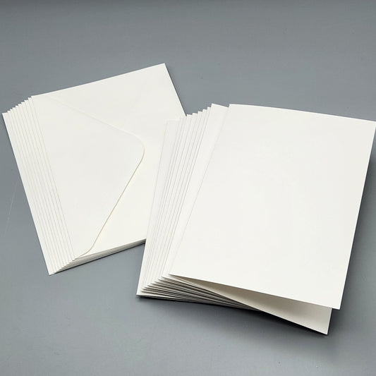 Craft Perfect Card Blanks 5"X7" White 10/pkg (cards and envelopes)