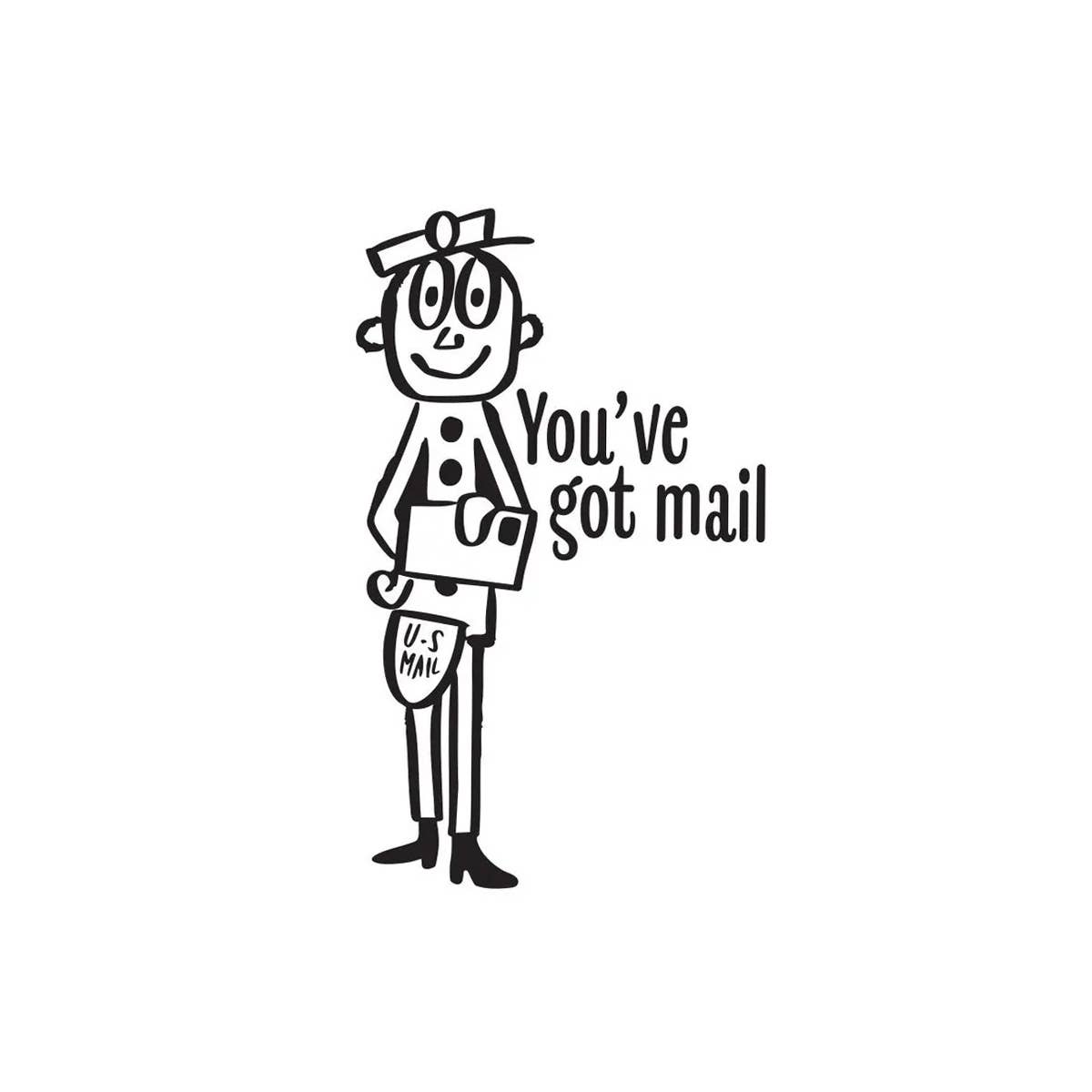 Mr Zip Vintage Snail Mail Stamp