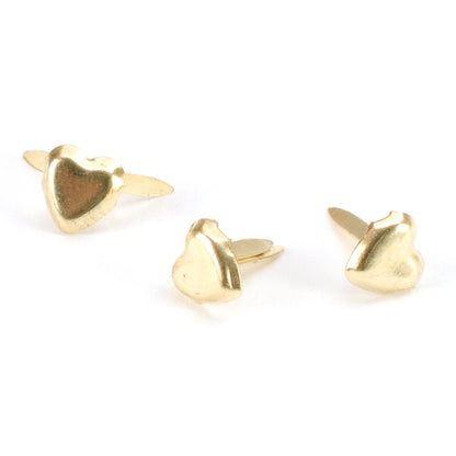 Creative Impressions Brads Mini Hearts - Gold