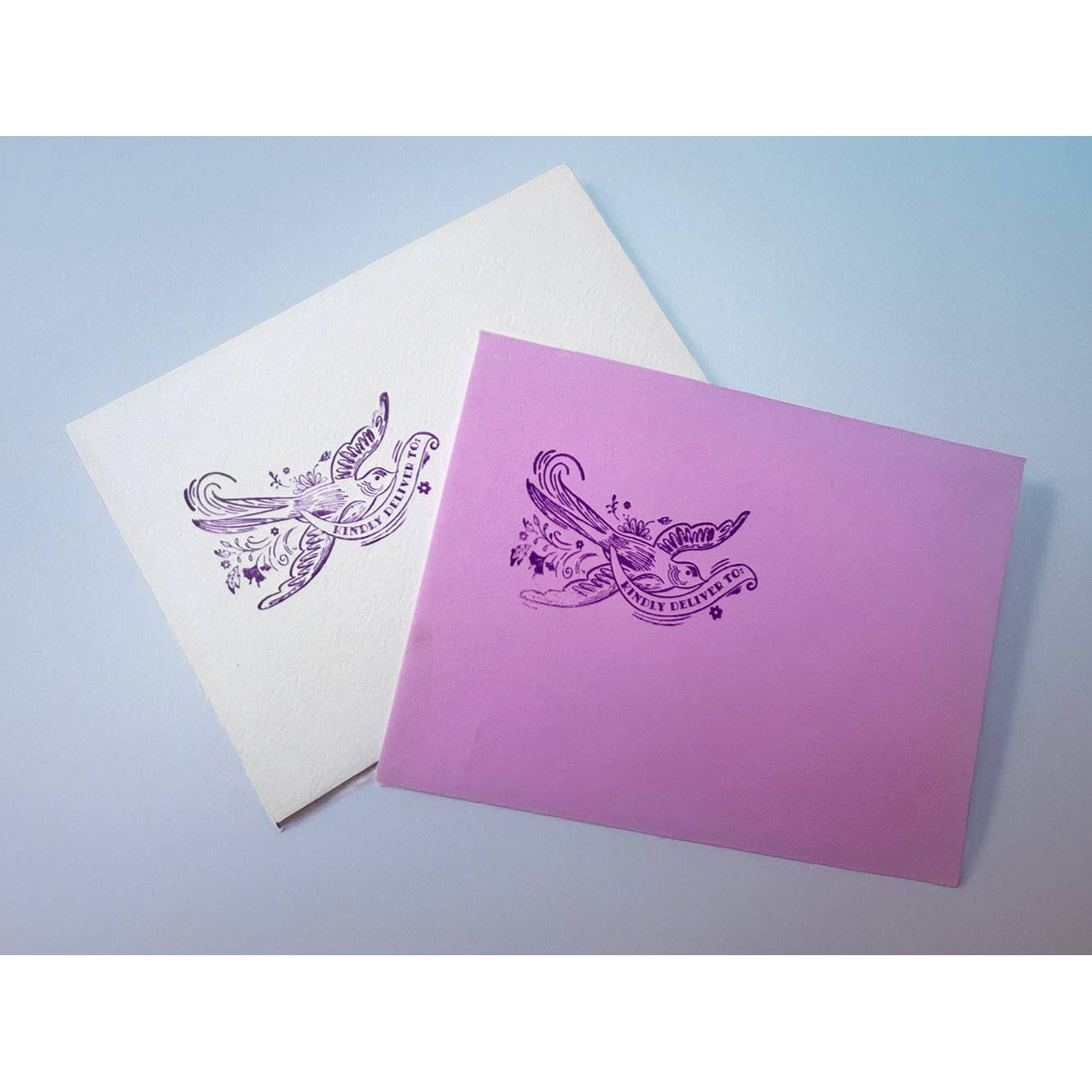 Kindly Deliver Dove Rubber Stamp
