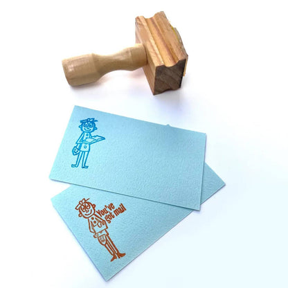 Mr Zip Vintage Snail Mail Stamp
