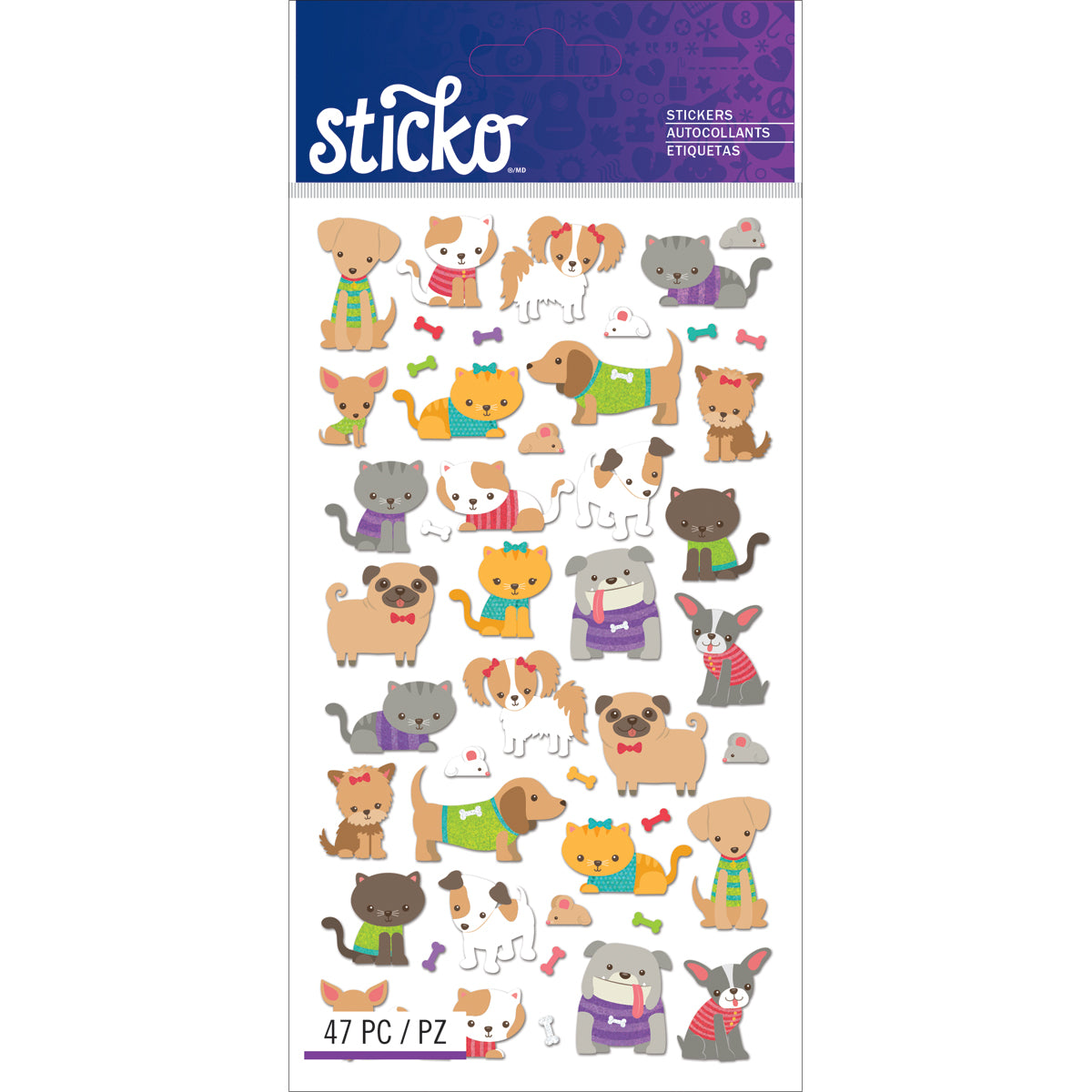 Sticko Stickers Tiny Cats & Dogs