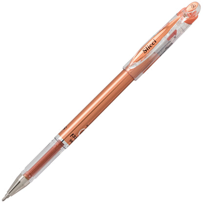 Pentel Slicci Metallic Gel Pens .8mm 3/Pkg Gold, Silver & Bronze Inks