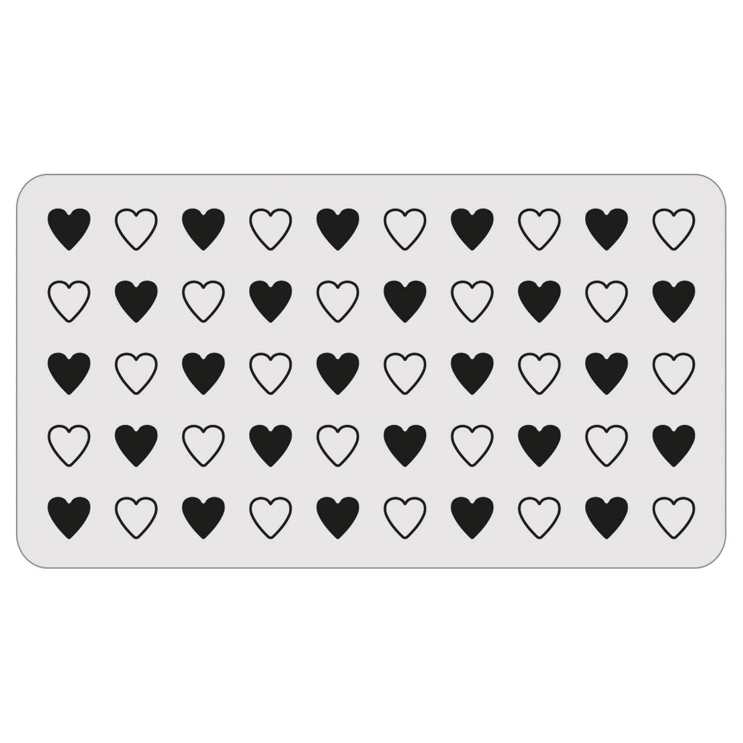 Sizzix 2-D Texture Fades Embossing Folder w/8PK Thinlits Set - Vault Side-Order Love Notes by Tim Holtz