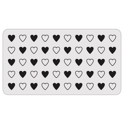 Sizzix 2-D Texture Fades Embossing Folder w/8PK Thinlits Set - Vault Side-Order Love Notes by Tim Holtz