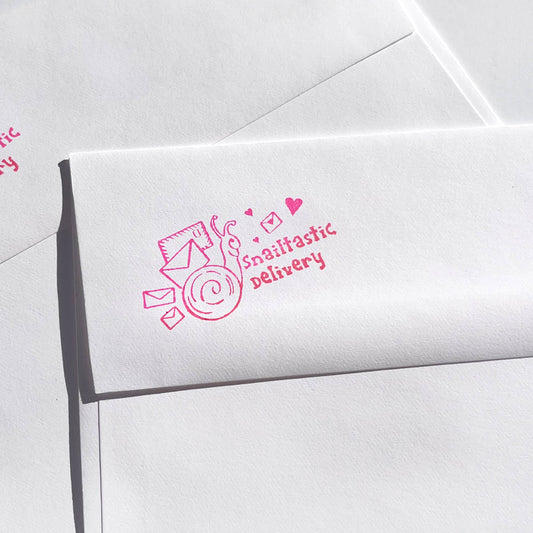 Snailtastic Rubber Stamp