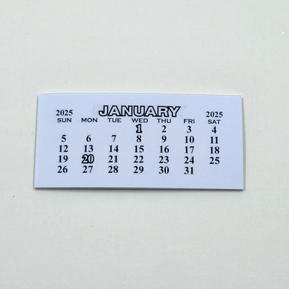 2 3/16" x 1" - 2025 calendar pads