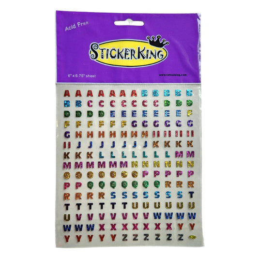 Sticker King Rainbow Alphabet Sticker sheet 224043