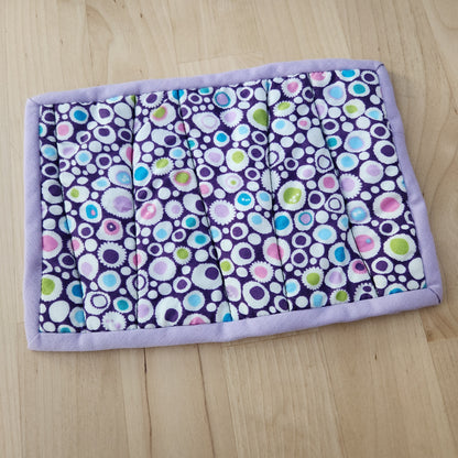 Mug Rug Purple Polka Dots